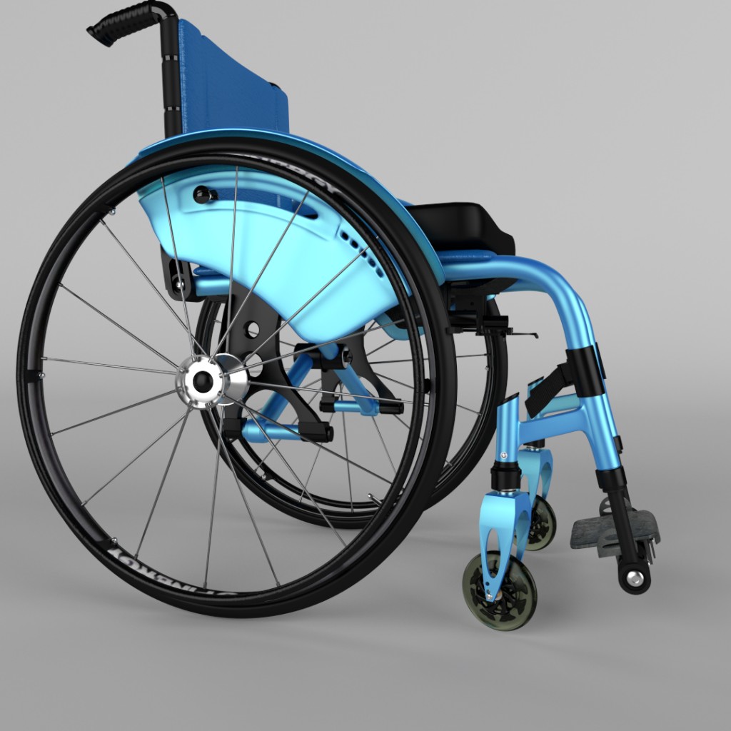 Wheel Chair In Response to a Request on Blendswap preview image 3